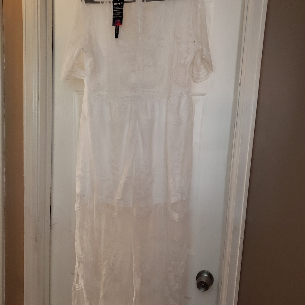 White Lace Romper